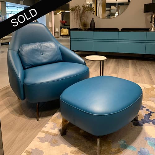 Jill Armchair & Footstool by Leolux | FCI Clearance