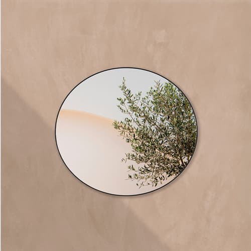 Hoop Outdoor Black L Mirror By FCI London