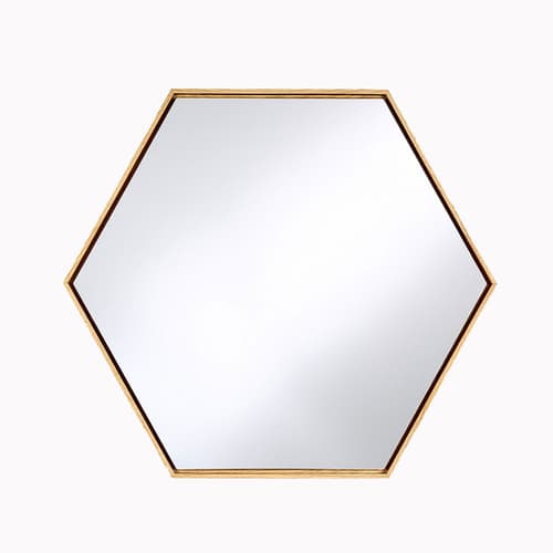 Lina Oak Hex Mirror By FCI London