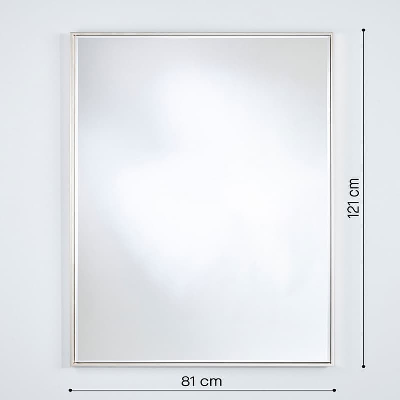 Soho Silver Rectangle Mirror By FCI London