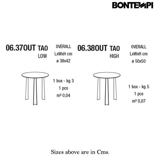 Tao Outdoor Coffee Table by Bontempi