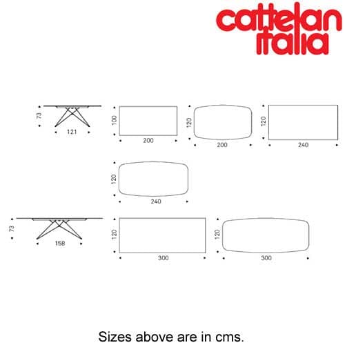 Premier Crystalart Dining Table by Cattelan Italia
