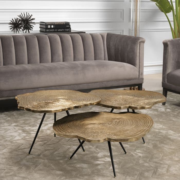 Quercus Set Of 3 Coffee Table by Eichholtz