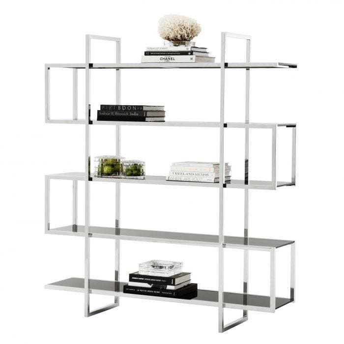 Stainless on sale steel bookcase