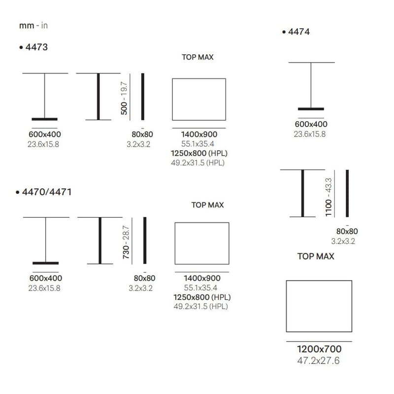 Inox 4470 Coffee Table | Pedrali | FCI London