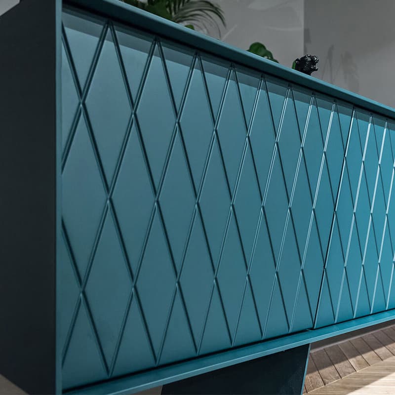 Petrol store blue sideboard