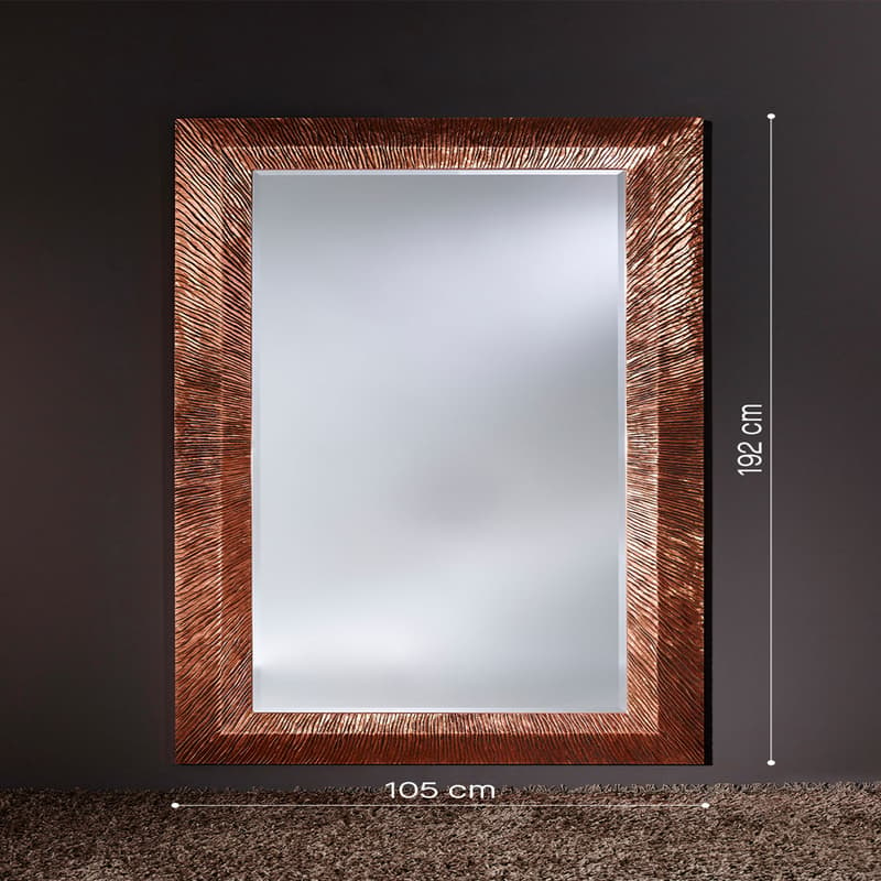Groove Copper Wall Mirror by By FCI London