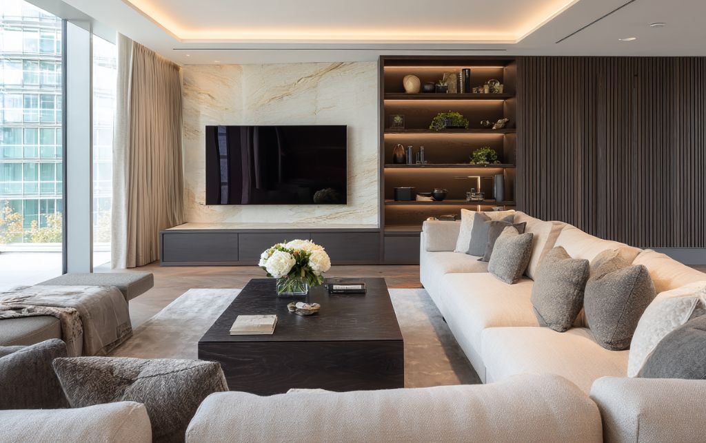 Vertical storage maximisation in tall corner unit design