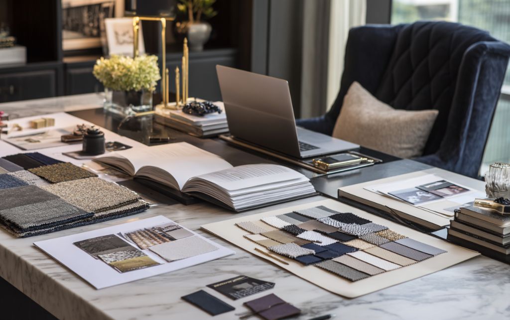 Interior designer consultation meeting