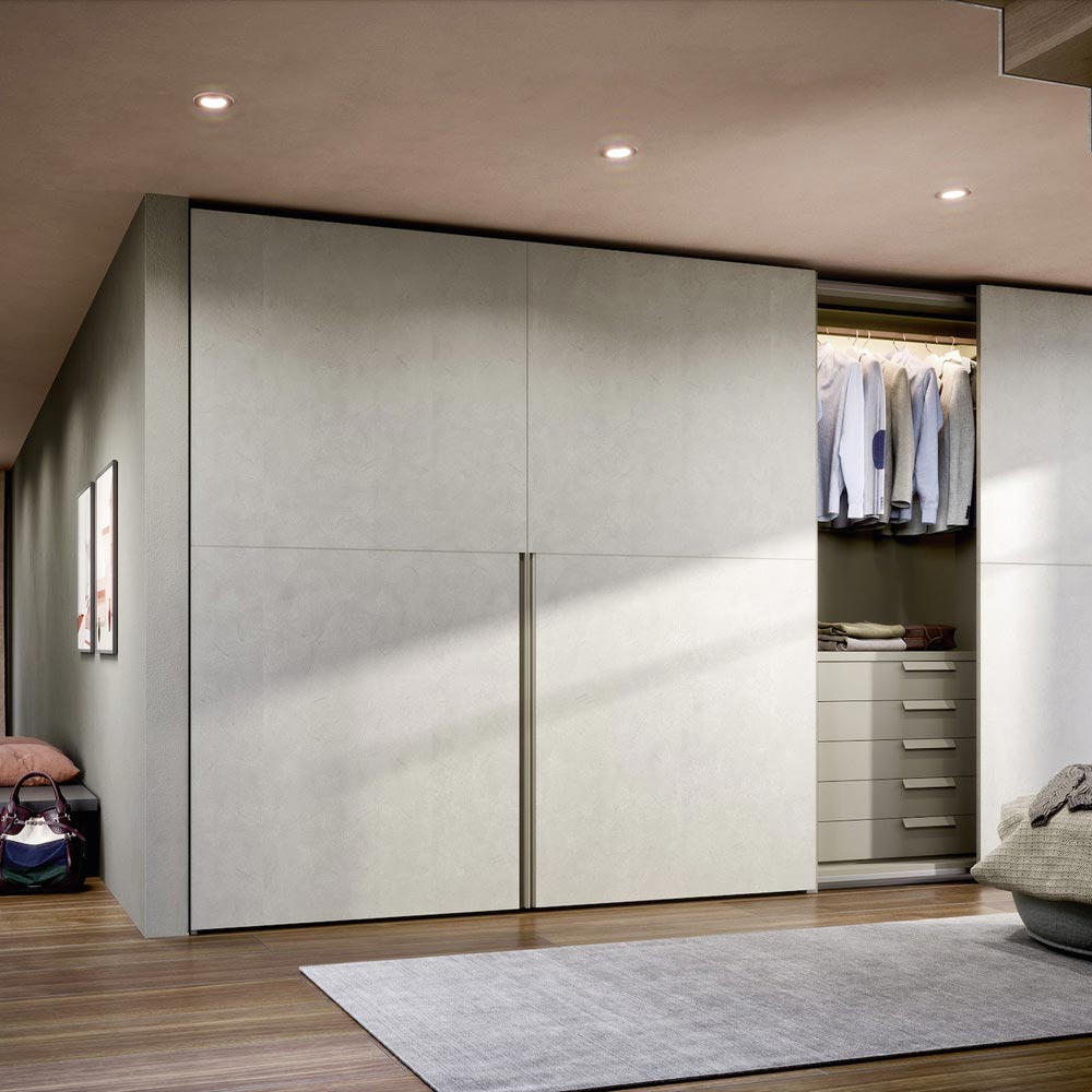 Picture Flush-Closing Sliding Door Wardrobe by Novamobili